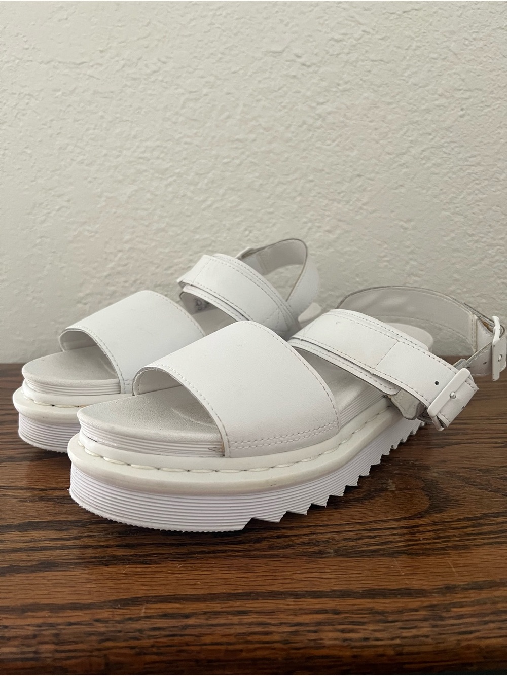 Dr. Martens Voss Mono Sandals White Size 7